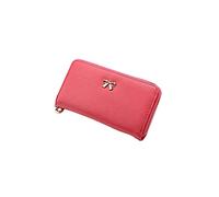 ETZRYSYB Monederos para mujer, carteras largas de mano para mujer, de piel sintética, con lazo, monedero para teléfono, cartera, Red, Talla única