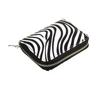 ETZRYSYB Monederos para mujer con estampado de cebra para mujer, cartera corta de piel, bonita cartera para tarjetas de crédito, monederos para dinero, mini carteras, cebra, Talla única