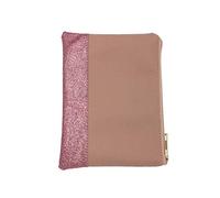 ETZRYSYB Neceser de maquillaje con purpurina y retazos pequeños con cremallera, de piel, para mujer, un color, Talla única