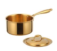 ETZRYSYB Olla de acero inoxidable para sopa, olla gruesa, utensilios de cocina, olla y olla de fondo plano, fideos de sopa de una sola capa