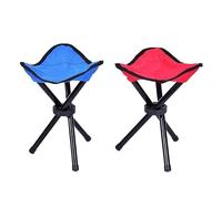 ETZRYSYB Silla de pesca, portátil, ligera, plegable, para camping, senderismo, plegable, con trípode, para pesca, festival, picnic, barbacoa, playa (azul)