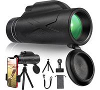 ETZRYSYB Telescopio 80x100 Zoom 50000M HD Portátil Potente Prismáticos Largo Alcance Telescopio Profesional Monocular Spyglass Impermeable Caza (Juego)