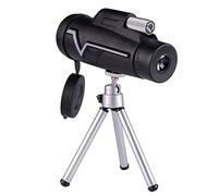 ETZRYSYB Telescopio monocular grande de 25 x 50 pulgadas con trípode de clip BAK4 de alta potencia HD Zoom lente óptica Spyglass impermeable súper transparente senderismo (con clip de trípode)