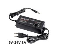 (EU, 9V-24V 3A) Adjustable Ac To Dc Power Supply 3v 5v 6v 9v 12v 15v 18v 24v 1a 2a 5a Power Supply Adapter Universal 220v To 12 V Volt Adapter-hy