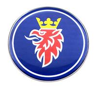 EU-Decals 50 mm Blue Griffin SAAB Cromo capó insignia emblema cúpula 3D calcomanía autoadhesiva 9-3