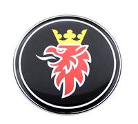 EU-Decals 63,5 mm Griffin SAAB cromo capó capó trampilla de maletero insignia emblema cúpula 3D calcomanía autoadhesiva respaldo 9-3