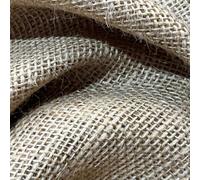 EU Fabrics Tela de arpillera ignífuga, perfecta para caminos de mesa, revestimientos de pared y manualidades, 241.0 g, 320 g/m², tela de yute de colores por metro (natural, 1 metro x 183 cm)