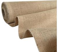 EU Fabrics Tela de arpillera ignífuga - Perfecta para caminos de mesa, revestimientos de paredes y manualidades - 8.5oz, 320gsm, arpillera de yute de colores Telas (1 METRO X 183CM)