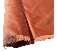 EU Fabrics Tela de Terciopelo de Algodón | Material Suave Brillante y Elegante para Confección | Ideal para Chaquetas, Prendas, Vestidos y Cortinas | Tela Lisa de Tapicería por Metro (Óxido, 1 Metro x