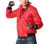 EU Fashions Cobra Kai Bomber - Chaqueta, Rojo - poliéster