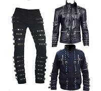 EU Fashions Michael Jackson Bad Tour - Chaqueta, Chaqueta de piel sintética