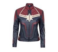 EU Fashions Supergirl Carol Danvers - Chaqueta Elegante 2019 - Faux Leather Jacket XS
