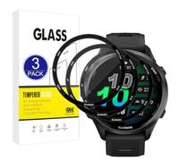 EU-Haami Protector de pantalla Compatible con Garmin Forerunner 970,[3 Pack] [Cubierta completa curvada en 3D][Resistente a los arañazos] Protector para Garmin Forerunner 970
