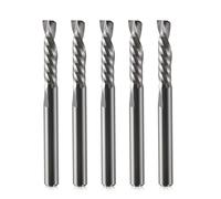 EU_HOZLY 1 fresa de corte en espiral UP&DOWN Bit Router Bit 4 mm, vástago de 4 mm, longitud de corte de 17 mm, longitud total de 45 mm, fresa para trabajar la madera, 5 unidades (4 x 17 x 45)