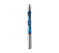 EU_HOZLY 6 mm fresas de vástago UP&DOWN corte espiral enrutador de enrutador, 28 mm de longitud de corte con revestimiento ano, brocas de carburo cortadores de madera (6 x 28 x 75 l)
