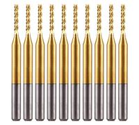 EU_HOZLY Juego de 10 fresas de carburo de titanio de 1,5 mm CNC rotatorias para fresadora de maíz, PCB (1.5mm)
