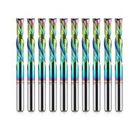 EU_HOZLY - Recubrimiento DLC, corte up-down, 2 flautas, herramienta de fresado de carburo en espiral, fresadora CNC, compresión, fresa de vástago de madera, vástago de 3,175 mm, diámetro de corte de