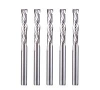 EU_HOZLY Up & Down Cut 3.175 x 17 mm, dos flautas en espiral carburo herramienta para CNC Router Compresión Madera Extremo Mill Cutter Bits Pack de 5