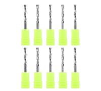 EU_HOZLY Up & Down Cut 3.175 x 17 mm Dos flautas en espiral Carburo Herramienta para CNC Router Compresión Madera Extremo Mill Cutter Bits Pack de 10 (3.175x3.175x22mm, 10)