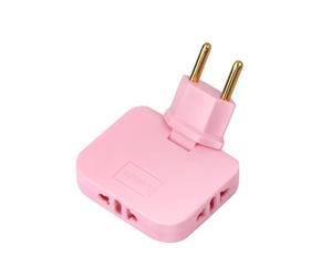 EU Plug 180 Degree Rotatable Converter 3-1 EU to US Extension Plug Multi-Plug Wireless Outlet Adapter Socket