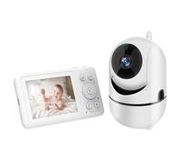 (EU Plug, Grey) D031 3.2-inch LCD Baby Monitor 2 Way Voice Built-in Lullabies Home Baby Security Camera - Grey / EU