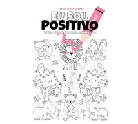 "Eu Sou" - Livro de Afirmações Positivas para Colorir: Em Estilo Cartoon a Cinza, com Mensagens Inspiradoras