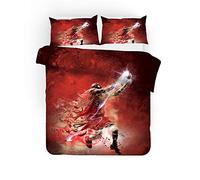 EU-VV Juego De Funda Nórdica Juego De Ropa De Cama Fashion Baloncesto Michael Jordan para Niños Pequeños Diseño Personalizado Funda De Edredón Y Funda De Almohada ((150x200cm)-Cama de 90,Velocidad)