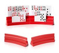 Euablfo 4 Pcs Soporte para Juego de Cartas, Soporte para Tarjetas de Juego para niños, Soporte para Poker Naipes, para Niños Discapacitados Adultos Personas Mayores