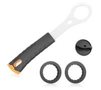 Euablfo Herramientas Rodamientos Bicicleta,Herramienta de Reparación de Pedalier Llave con 2 Adaptadores y 1 Herramienta para Tapa de Manivela para Shimano para Hollowtech II/BB9000, BBR60