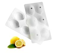 Euablfo Limone Molde de Silicon, Molde Silicona Mousse Limón 3D, Moldes Silicona Forma Limón, para Magdalenas, Cupcakes, Pudín, Gelatina, Pasteles y Postres DIY