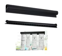 EuAcesry 30CM Barra Porta Comandas Colgar Pedidos, Black Soporte Sujeción Hosteleria Notas Tickets, Gastronomía Portabilletes de Autoadhesivo Clip Porta, Porta Comandas Barra de Notas