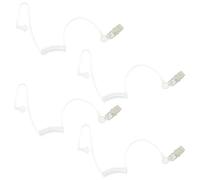 EuAcesry 4 PCS Tubo de Sonido Transparente de Repuesto para Auriculares de Radio, Tubo de Aire Acústico Compatible con Re-tevis Moto-rola Ken-Wood Bao-Feng Walkie Talkie