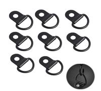 EuAcesry Anillos de Amarre INOX, 8 Pcs Anillo en D Anilla de Amarre, Anilla de Sujeción Remolque Tamaño Universal para Furgonetas, Remolques, Camiones, Motocicletas y Barcos