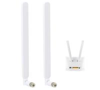 EuAcesry Antena WiFi, Cable Extension Antena 4G LTE SMA Doble Banda WiFi para PC 700-960MHz 10DBI para Enrutador Tarjeta de Red Inalámbrica Adaptador Cámara IP de Seguridad Monitor