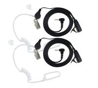 EuAcesry Auricular Radio de Seguridad con Micrófono PTT, 1 Pin 2,5 mm Compatible con Walkie Talkie TL-KR T92 H2O T82 T62 T60 XT180 y Co-b-ra - Auriculares con tubo acústico de aire