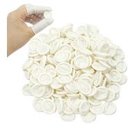 EuAcesry Cubiertas De Látex, 200 Pcs Dedales de Látex Protegen de la Estática, Manga Dedo Desechable, para Aplicación Tópica, Arte del Clavo, Reparación Electrónica, Pintura y Joyería de Limpieza