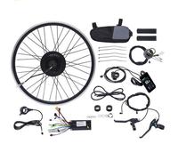 EUAIIPull Kit de conversión para bicicleta eléctrica de 24 pulgadas, 36 V, 500 W, motor para rueda trasera, kit de conversión de bicicleta eléctrica con pantalla LCD, velocidad ajustable de 30-35 km/h