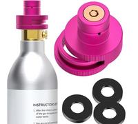 Euakee Adaptador rápido de CO2 dividido, adaptador de conexión rápida para máquina de agua con gas de soda, conexión de cilindro de CO2 original con TR21-4, compatible con T/A/D
