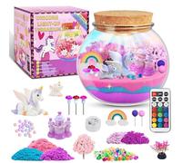 Euakee Kit De Terrario De Unicornio, Regalos De Unicornio Para Niñas, Diy Kits Manualidades De Terrario Con Control Remoto, Regalos De Cumpleaños y Navidad Adecuados Para Niños De 4 a 12 Años (A)