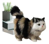 EUBEISAQI Animal de Peluche de Gato Realista, Gato de Peluche, Cosas geniales para su habitación, sensación de Mano Suave y Delicada Simulación Linda de de, Esponjoso Que para la decoración d