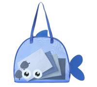 EUBEISAQI Bolsa de playa | Bolsa de malla para piscina | Bolsa multifuncional para mujer para viajes, gimnasio, vacaciones, escuela, vacaciones, verano, familia, Blue, Refer to