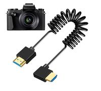 EUBEISAQI Cable Para Cámara Y Monitor - Cable Espiral con Resorte para Monitores de Cámaras de Video,Soporte Elástico Para Estudios Fotográficos Con Espacio Limitado
