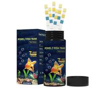 EUBEISAQI Kit de prueba de acuario, tiras de prueba para piscina, tiras de estanque de pecera, prueba de ph, alcalinidad, cloro, carbonato, dureza