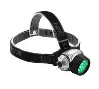 EUBEISAQI Linterna Frontal LED Verde, lámparas de Cabeza de Larga duración LED para Exteriores, 19 LED, luz Verde, luz de Relleno de Crecimiento de Plantas para Camping, Correr, Senderismo,