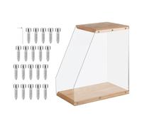 EUBEISAQI Porta Discos | Organizador De Madera Para Mesa - Estuche Para Álbumes De Discos De Escritorio - Para Sala Dormitorio Home Theater Apartamento Adolescentes Adultos Amantes De La Música