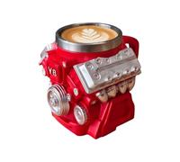 EUBEISAQI Taza de Motor V8 - Vaso de Diseño Clásico para Beber,Taza Novelty | Para Aficionados a los Coches Mecánicos Ingenieros Padres Hombres Cumpleaños Fiestas Navidad Garaje Bebidas Leche