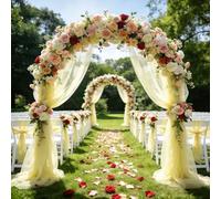 EUBSWA - 3 m x 160 cm de tela de organza, tul rosa por metro, tul suave para costura, tela de malla decorativa para decoraciones de Árbol, cortinas para bodas, decoraciones hechas a mano, arco