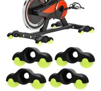 EUBSWA 4 piezas Rocker Plate Feet, Indoor Cycling Snap Rocker Feet adaptador con 8 pelotas de tenis, adaptador de pie de bicicleta para entrenamiento de ruedas Wahoo Kickr Core