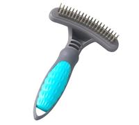 EUBSWA Cepillo para perros de pelo largo para perros y gatos, desenredar sin dolor, elimina nudos y capa interior, ideal para propietarios de perros y gatos de pelo largo (azul)