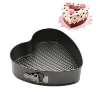 EUBSWA Molde Tarta desmontable 28 cm, Corazón Molde Bizcocho Horno con revestimiento antiadherente,